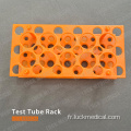 Rack de tube à centrifugeuse à double fonction en plastique